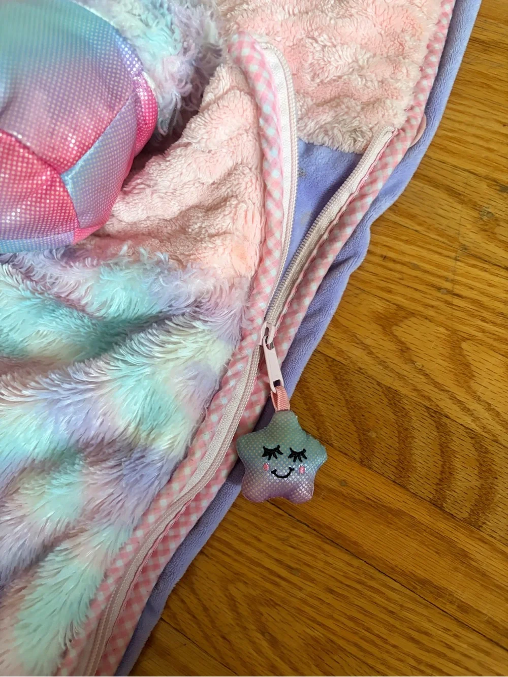 Unbranded Kids Unicorn Sleeping Bag - Pastel Pink & Blue